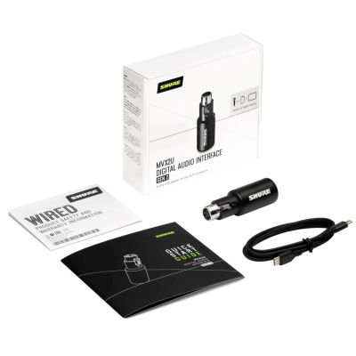 6. Shure MVX2UG2 - Cyfrowy interfejs audio, XLR do USB