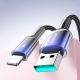 9. Kabel Joyroom S-A42 Crystal-Clear Series 3A USB-A - Lightning 1,2m - czarny