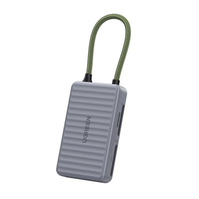 3. Czytnik kart pamięci Ugreen CM868 USB-C - szary
