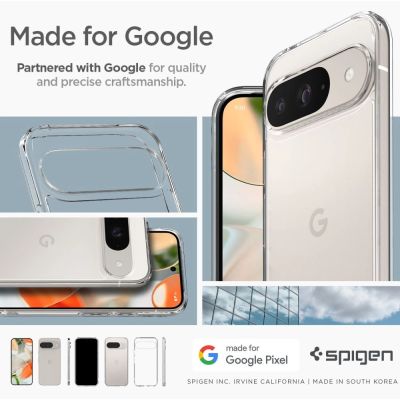 20. Etui Spigen Ultra Hybrid na Google Pixel 9 / 9 Pro - przezroczyste