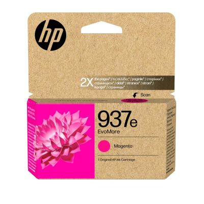 8. HP Oryginalny purpurowy tusz 937e EvoMore
