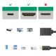 7. Ugreen kabel przewód przejściówka adapter HDMI - micro HDMI 19 pin 20cm czarny (20134)
