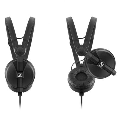 5. Sennheiser HD 25 PLUS - Słuchawki profesjonalne, zamknięte, przewód prosty i spiralny, dodatkowe poduszki welurowe, pokrowiec