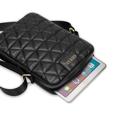 4. Torba Guess Quilted na tablet 10'' - czarna