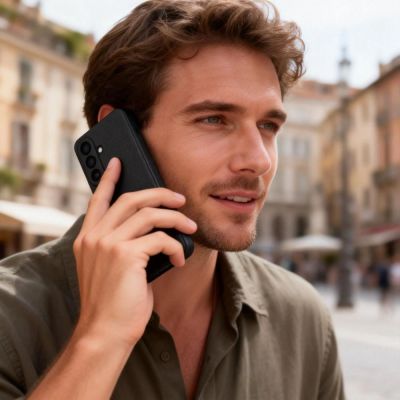 4. Etui Tech-Protect Smart Wallet na Samsung Galaxy A57 5G - czarne matowe