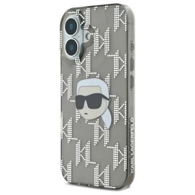 2. Etui Karl Lagerfeld IML Karl Head Electroplated na iPhone 16 - czarne