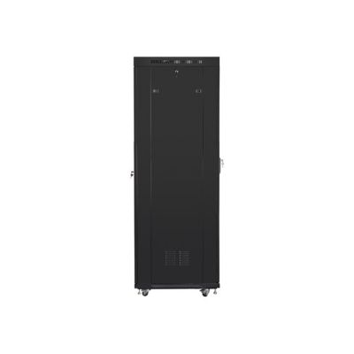 4. LANBERG SZAFA STOJĄCA RACK 19" 42U 600X800 DRZWI SZKLANE LCD CZARNA FF01-6842-12BL (FLAT PACK)