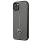2. Etui Guess Saffiano Triangle Logo na iPhone 14 Plus - srebrne