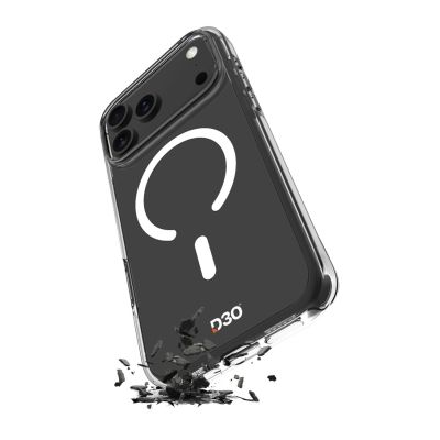 Etui Puro Impact Clear D3O TPU+PC kompatybilne z MagSafe na iPhone 17 Pro Max - przezroczyste