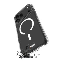 Etui Puro Impact Clear D3O TPU+PC kompatybilne z MagSafe na iPhone 17 Pro Max - przezroczyste