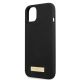 6. Etui Guess Silicone Logo Plate MagSafe na iPhone 13 - czarne