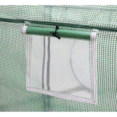 4. SZKLARNIA TUNEL OGRODOWY DWA WEJŚCIA DO POMIDORÓW I OGÓRKÓW 200x100x180CM ZIELONY