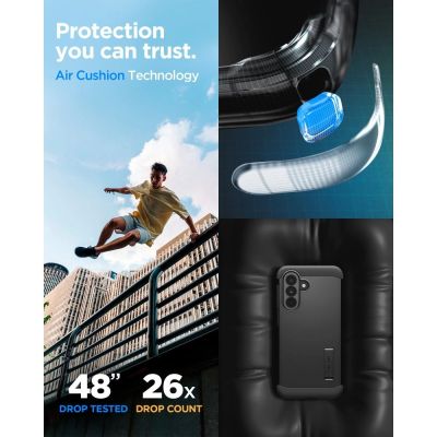 10. Etui Spigen Tough Armor na Samsung Galaxy A37 5G - czarne