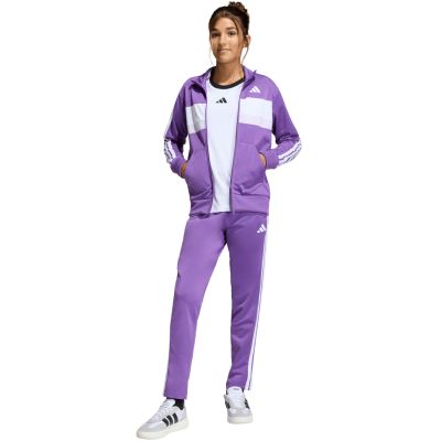 6. Dres dla dzieci adidas Seasonal Essentials Tiberio 3-Stripes fioletowy KC2125