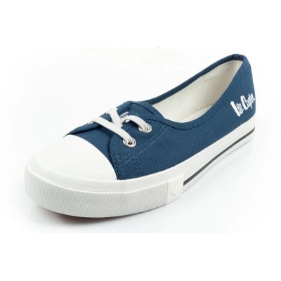 3. Lee Cooper buty trampki damskie sportowe niebieskie wsuwane baleriny