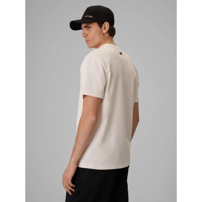 2. T-shirt regular z nadrukiem męski 4F | Robert Lewandowski RL9KSS26TTSHM3938-11S