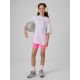 4. T-shirt loose z nadrukiem dziewczęcy 4F 4FJRSS26TTSHF3910-10S