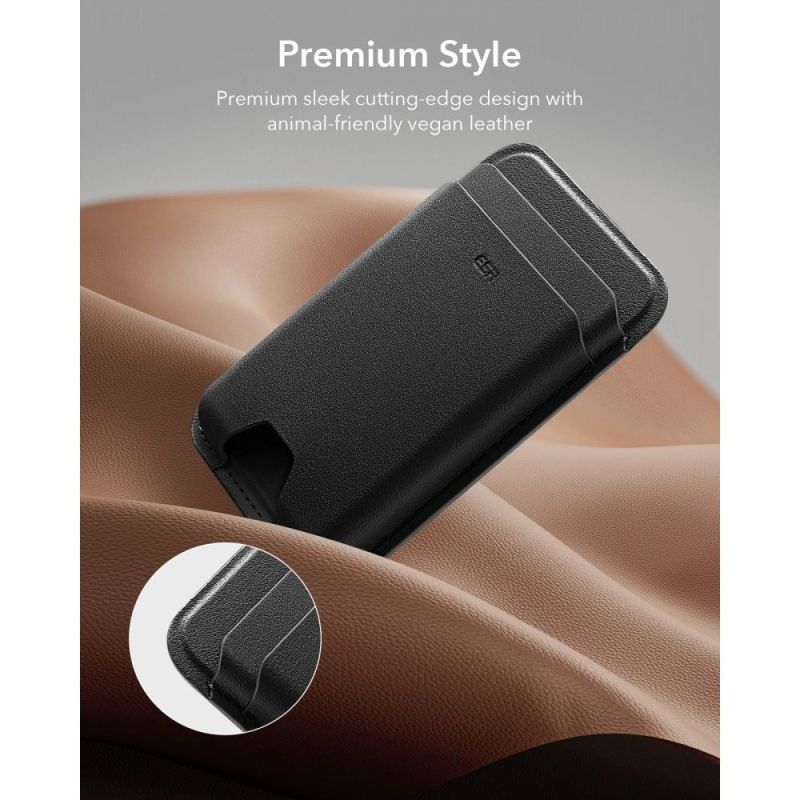 7. Portfel magnetyczny ESR Classic RFID Magnetic Wallet MagSafe na telefon - czarny
