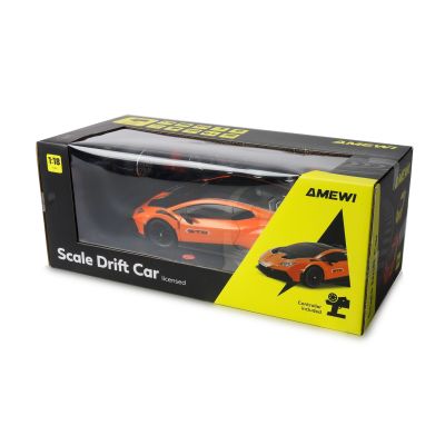 9. Licencja Amewi RC Drift Lamborghini Huracan pomarańczowy