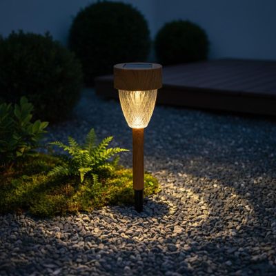 10. LAMPA SOLARNA IMITACJA DREWNA 7x37CM