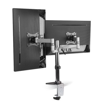 3. LogiLink BP0077 uchwyt / stojak do monitorów 68,6 cm (27") Biurko Czarny, Stal nierdzewna