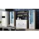 7. Witryna SOHO S1 dąb sonoma/ biały połysk