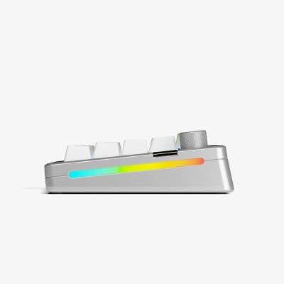 3. Klawiatura Glorious GMMK 3 Pro HE Wireless 65% Custom Gaming-Tastatur - Pre-Built, ANSI (USA), Fox HE Switches, srebrna