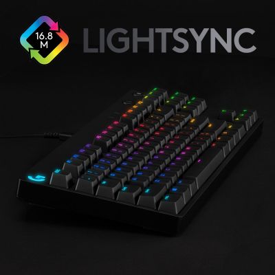 5. Klawiatura Logitech G915 LIGHTSPEED WRLS RGB MECH KB/GL CLICKY - CARBON US INTL