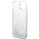 7. Etui Karl Lagerfeld Liquid Glitter Monogram na iPhone 14 - srebrne
