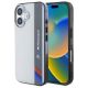 Etui BMW Motosport IML Vertical Stripe na iPhone 16 Plus - szare