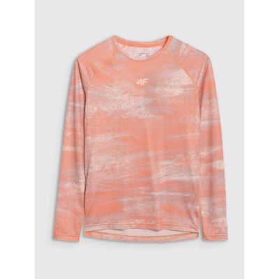 9. Longsleeve rowerowy szybkoschnący damski 4F 4FWSS25TFLOF344-70A