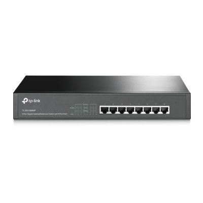 TP-Link TL-SG1008MP przełącznik sieciowy Nie zarządzany Gigabit Ethernet (10/100/1000) Obsługa PoE Czarny