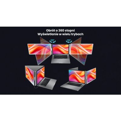 19. EXTRALINK SMART LIFE 14" 2-SCREEN MONITOR FOR LAPTOPS 12" TO 17.3"