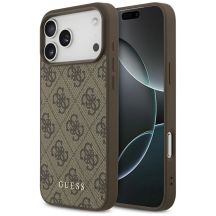 Etui Guess 4G Classic na iPhone 17 Pro Max - brązowe
