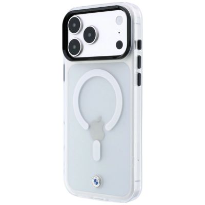 2. Etui BMW Sign Frosted IML & Metal Logo MagSafe na iPhone 18 Pro Max / 17 Pro Max - przezroczyste