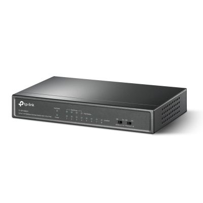 2. Switch TP-LINK TL-SF1008LP Przełącznik typu desktop, 8 portów 10/100 Mb/s, 4 porty PoE , 8 portów RJ45 10/100 Mb/s, 4 porty PoE, transfer danych i zasilanie urządzeń przy wykorzystaniu tych samych kabli, Instalacja typu plug and play, nie wymaga konf