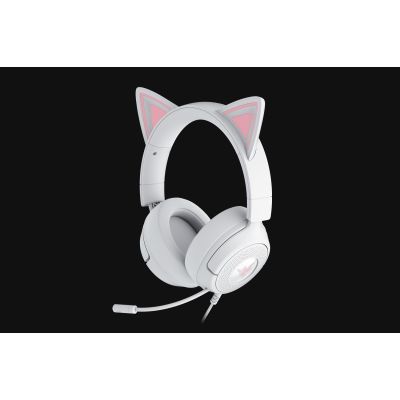 Zestaw słuchawkowy Razer Gaming | Kraken Kitty V3 X | Przewodowe | Nauszne | Mikrofon | Biały