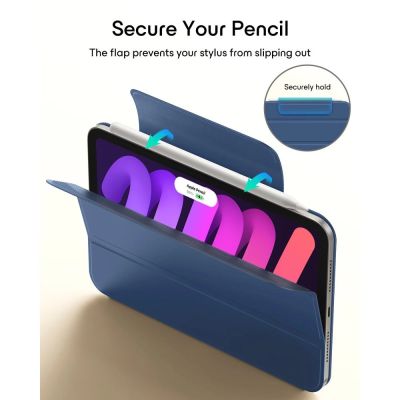 7. Etui ESR Rebound Magnetic na iPad Mini 8 8.3" - granatowe