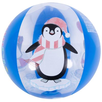 18. PIŁKA PLAŻOWA DMUCHANA 50CM PINGWIN MAGIC INK 53060