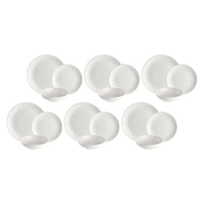 LA PORCELLANA BIANCA SOGNANTE Zestaw stołowy (18 elementów)