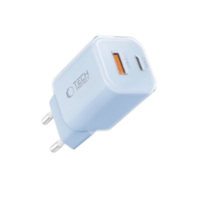 2. Ładowarka sieciowa Tech-Protect NCM33W 2-porty PD33W/QC3.0 - niebieska