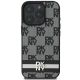 3. Etui DKNY Checkered Pattern & Printed Stripes na iPhone 16 Pro Max - czarne