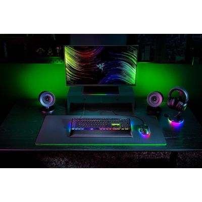 3. Klawiatura Razer BlackWidow V4 - Podświetlenie - USB-C - QWERTZ - Niemiecki - Przełącznik kluczykowy: Razer Green