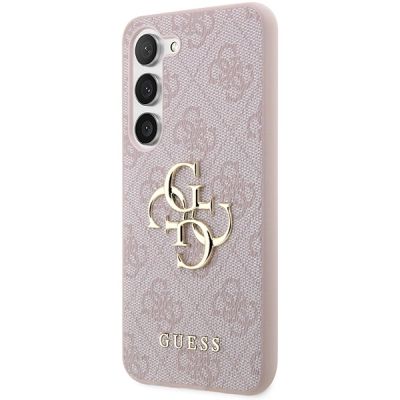 2. Etui Guess 4G Big Metal Logo na Samsung Galaxy S23 - różowe