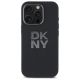 3. Etui DKNY Liquid Silicone Metal Logo na iPhone 16 Pro - czarne