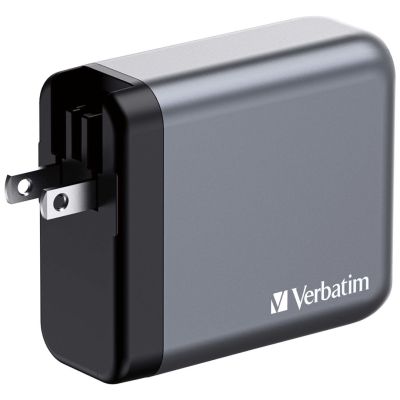 9. Verbatim GaN charger 140W, 1x USB-A, 3x USB-C