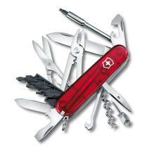 Victorinox V-1.77 25.T Pocket Knife Cyber Tool M, czerwony przezroczysty