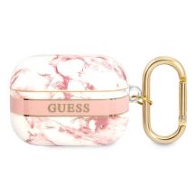 Etui Guess Marble Strap Collection na AirPods Pro - różowe
