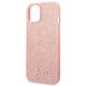6. Etui Guess Glitter Script na iPhone 14 Plus - różowe