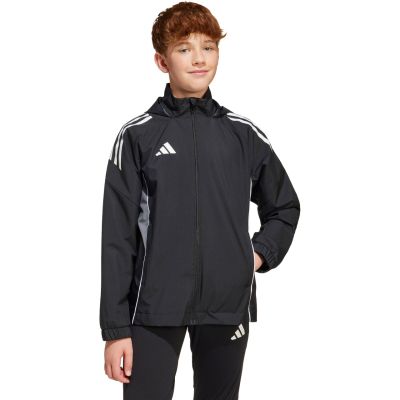 13. Kurtka dla dzieci adidas Tiro 25 Competition All Weather czarna IW0448